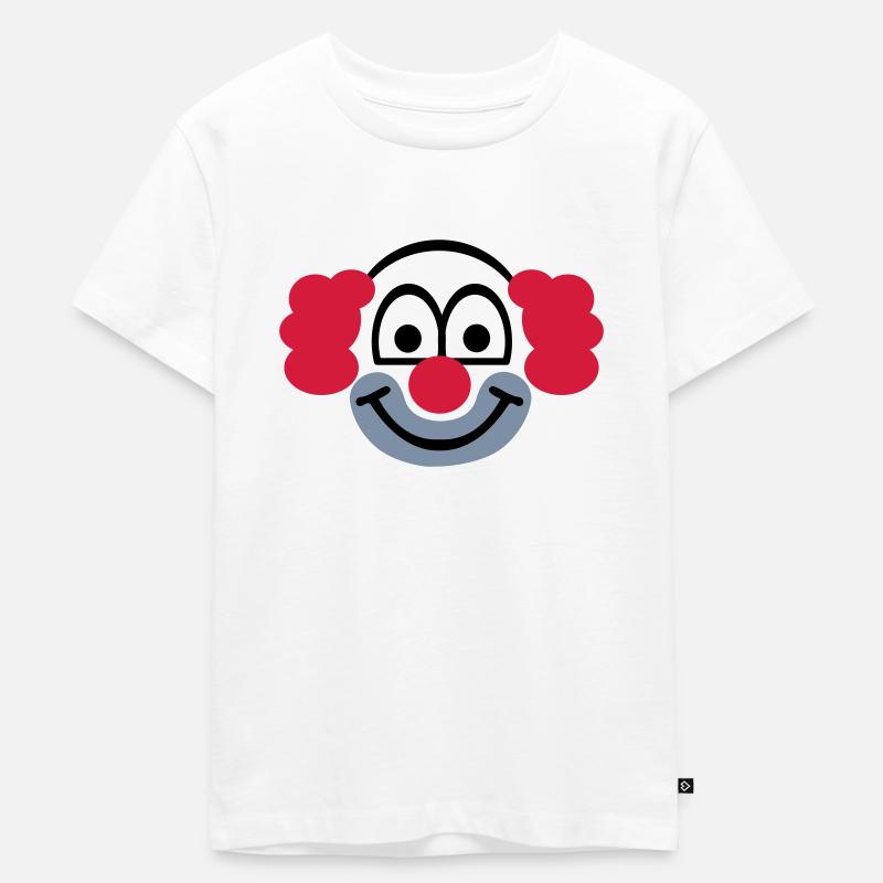 Clown - Kinder Premium Bio T-Shirt - Weiß