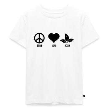 Vegan Plant Based Health Healing Detox - T-shirt Premium bio Enfant - blanc - Devant - Hailey (125cm)