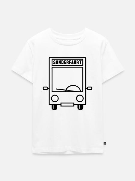 Linienbus - Sonderfahrt - Kinder Premium Bio T-Shirt - Weiß