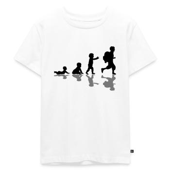 Mensch - Kind Schulanfang - Kinder Premium Bio T-Shirt - Weiß - Vorne - Hailey (125cm)