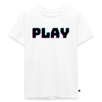 Play - Kids Premium Organic T-Shirt - white - Front - Hailey (125cm)