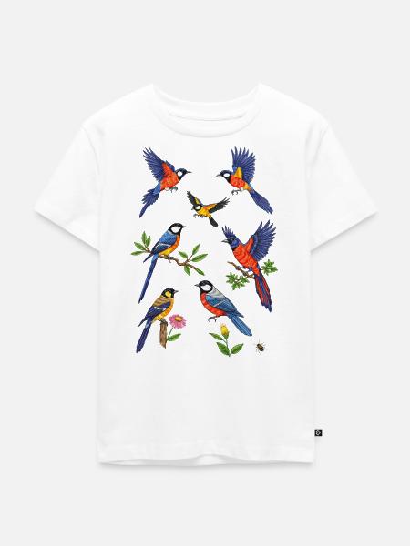 Eisvögel - Kinder Premium Bio T-Shirt - Weiß
