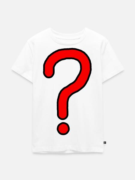 Fragezeichen Design - Kinder Premium Bio T-Shirt - Weiß