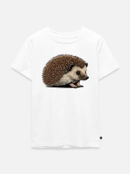 Igel - Kinder Premium Bio T-Shirt - Weiß