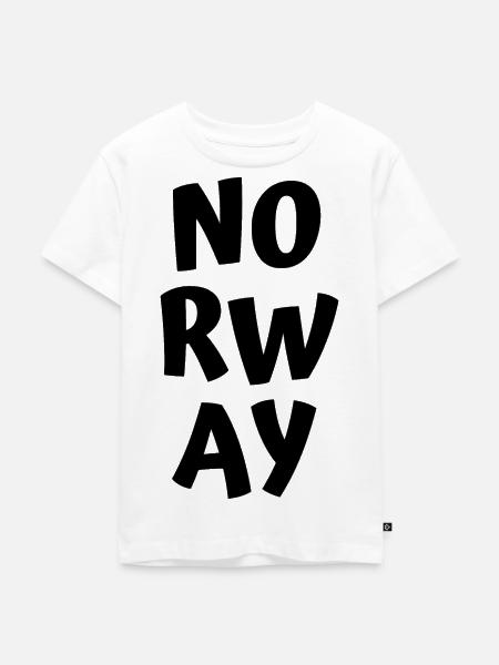 Norwegen - Kinder Premium Bio T-Shirt - Weiß