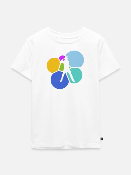Baseball Batting Bat Baseballschläger - Kinder Premium Bio T-Shirt - Weiß
