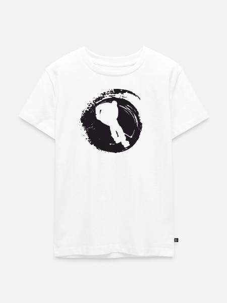 Eishockeyspieler Eishockey - Kinder Premium Bio T-Shirt - Weiß