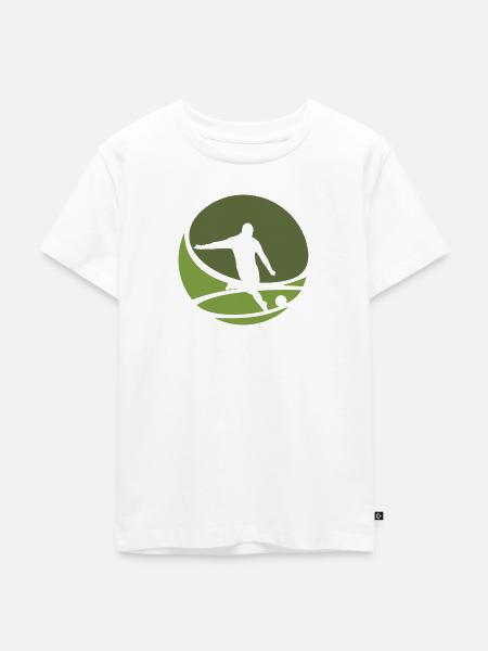 Fußballspieler Fußballspieler Fußball - Kinder Premium Bio T-Shirt - Weiß