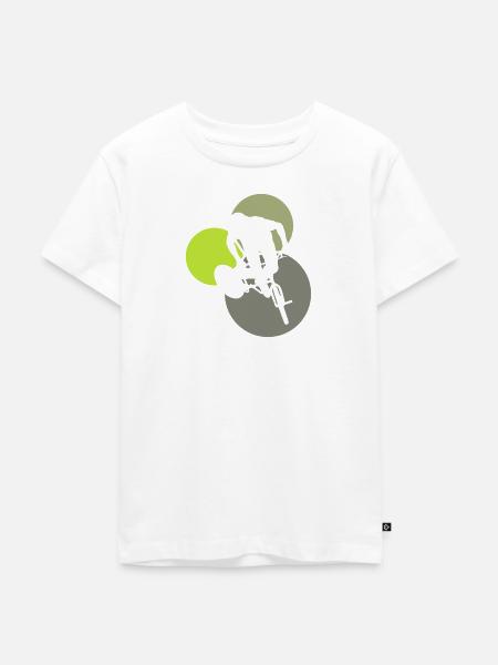 Downhill Trail - Kinder Premium Bio T-Shirt - Weiß