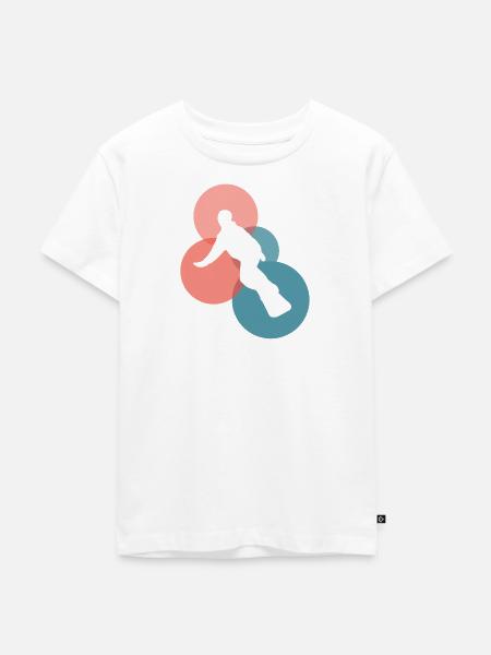 Snowboarder Snowboarder Snowboard - Kinder Premium Bio T-Shirt - Weiß