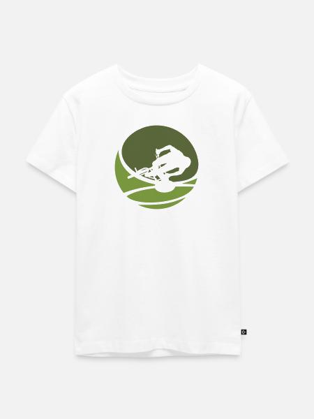 MTB MTB Mountainbike - Kinder Premium Bio T-Shirt - Weiß