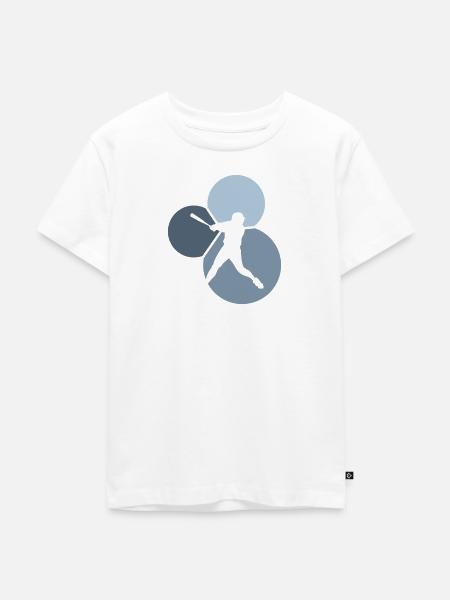 Pitcher Softballschläger Baseball - Kinder Premium Bio T-Shirt - Weiß