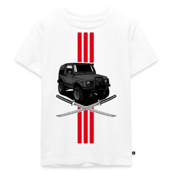 Tout-terrain // Fun // Véhicule tout-terrain - T-shirt Premium bio Enfant - blanc - Devant - Hailey (125cm)