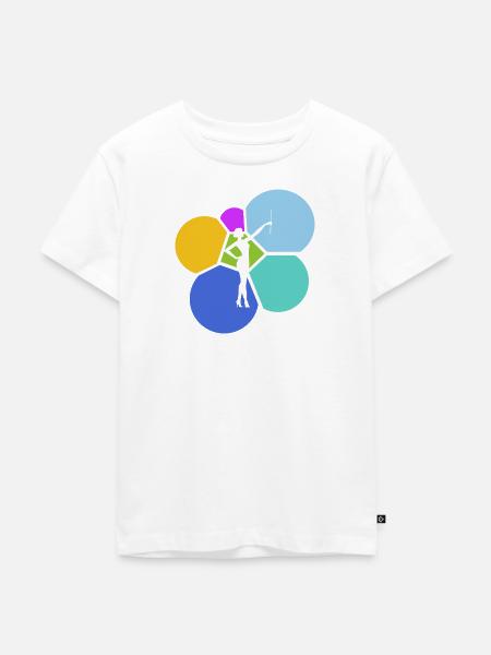 Twirling Gymnastik Baton Twirling - Kinder Premium Bio T-Shirt - Weiß