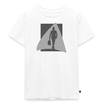 Banks Business Businessman - Kids Premium Organic T-Shirt - white - Front - Hailey (125cm)