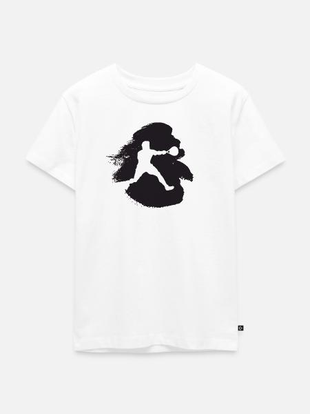 Squash Spieler Squashschläger Squash - Kinder Premium Bio T-Shirt - Weiß
