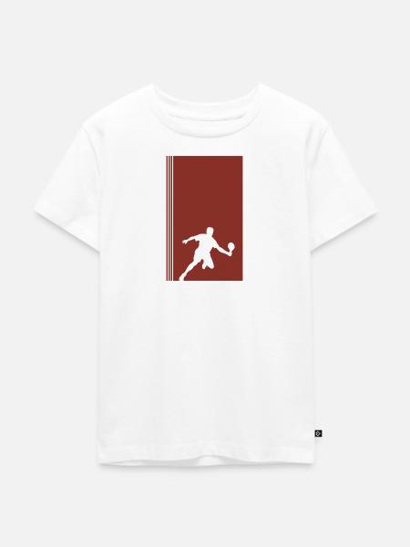 Pickleball Ballsport Ballsport - Kinder Premium Bio T-Shirt - Weiß