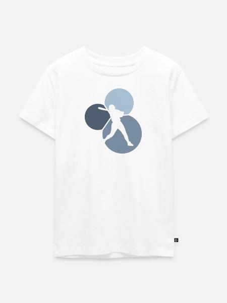 Pitcher Baseball Softballschläger - Kinder Premium Bio T-Shirt - Weiß