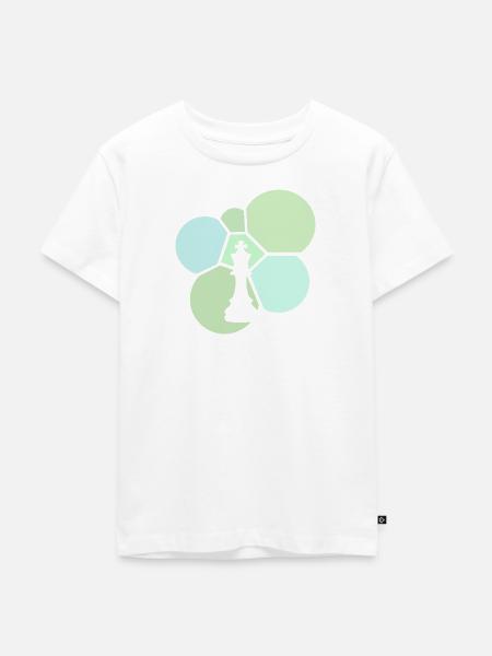 Schachmatt Schachspieler Schachbrett - Kinder Premium Bio T-Shirt - Weiß