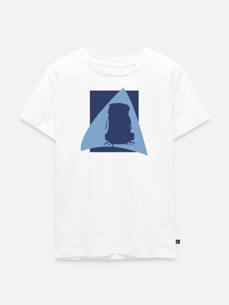 Wandern Backpacker Backpacking - Kinder Premium Bio T-Shirt - Weiß