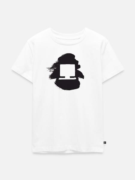 PC Computerarbeit Informatik - Kinder Premium Bio T-Shirt - Weiß
