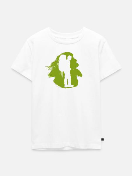 Rucksack Backpacking Backpacking - Kinder Premium Bio T-Shirt - Weiß