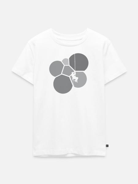 Kletterer Seilklettern Alpinist - Kinder Premium Bio T-Shirt - Weiß