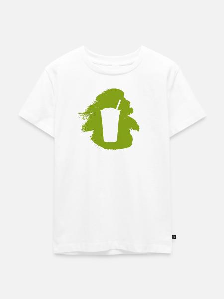 Bubbletee Tee Boba - Kinder Premium Bio T-Shirt - Weiß