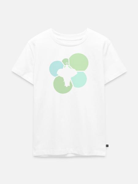Zirkuszelt Elefant Clown - Kinder Premium Bio T-Shirt - Weiß