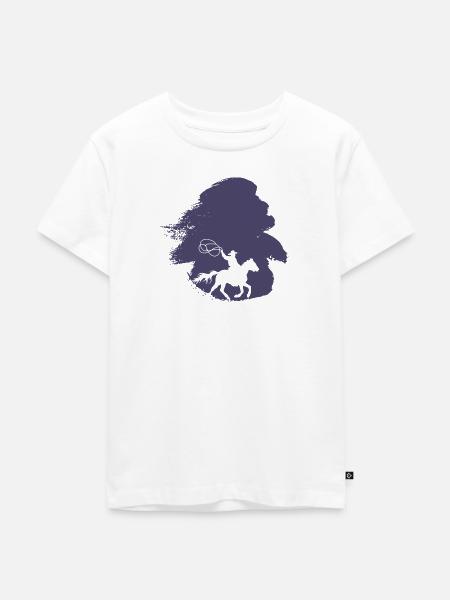 Cowboy Sattel - Kinder Premium Bio T-Shirt - Weiß