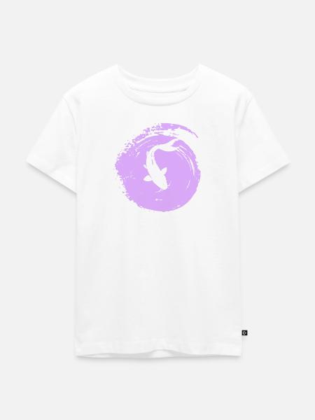 Koi Fischen Fisch - Kinder Premium Bio T-Shirt - Weiß