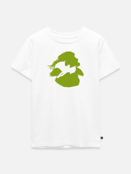 Wingsuit Fliegen - Kinder Premium Bio T-Shirt - Weiß