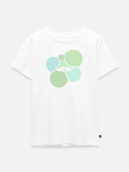 Gesichtsbehaarung Bart Hipster - Kinder Premium Bio T-Shirt - Weiß