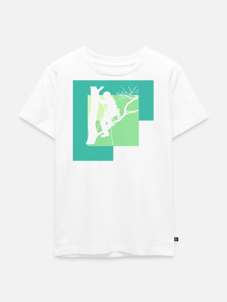 Ausruestung Klettern - Kinder Premium Bio T-Shirt - Weiß
