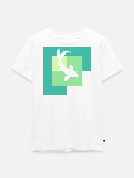 Koi Fisch - Kinder Premium Bio T-Shirt - Weiß