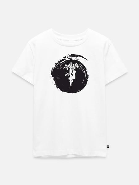 Klettern Aufstieg Baumklettern - Kinder Premium Bio T-Shirt - Weiß
