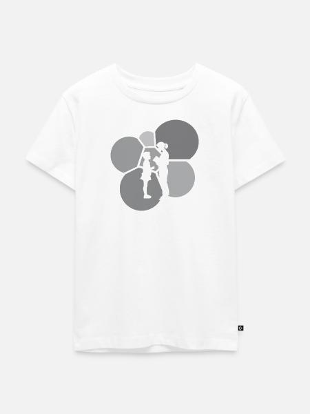 Grundschullehrer Volksschule Schulanfang - Kinder Premium Bio T-Shirt - Weiß
