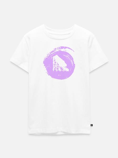 Riesenrad Kirmes Lukas - Kinder Premium Bio T-Shirt - Weiß