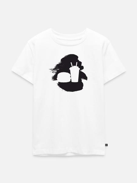Burger Imbiss Mahlzeit - Kinder Premium Bio T-Shirt - Weiß