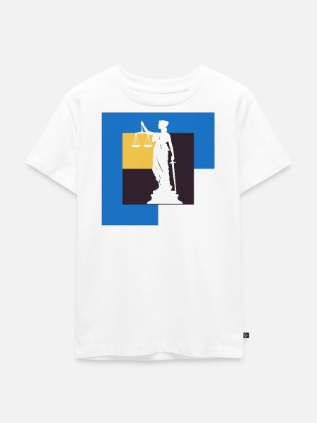 Gericht Versicherung - Kinder Premium Bio T-Shirt - Weiß