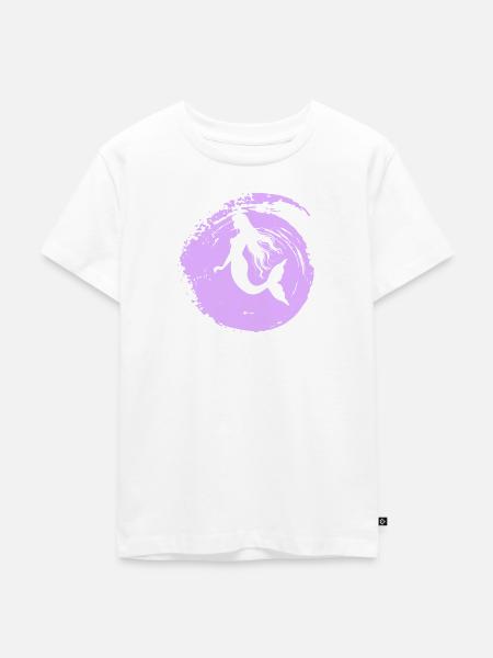 Fabelwesen Flosse - Kinder Premium Bio T-Shirt - Weiß