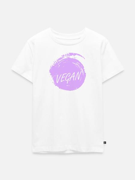 Vegan Pflanzlich Tierschutz - Kinder Premium Bio T-Shirt - Weiß