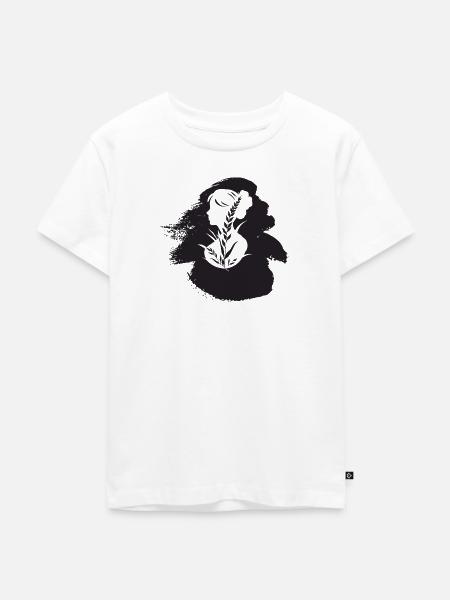 Vegan Veganerin Fleisch - Kinder Premium Bio T-Shirt - Weiß