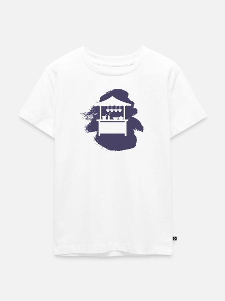 Fast Food lecker - Kinder Premium Bio T-Shirt - Weiß