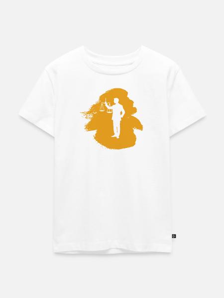 Richter Behandlung Anwalt - Kinder Premium Bio T-Shirt - Weiß