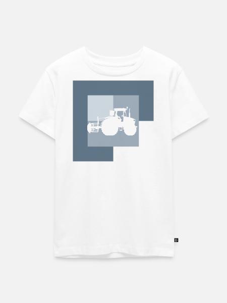 Maehdrescher Hof Bauer - Kinder Premium Bio T-Shirt - Weiß