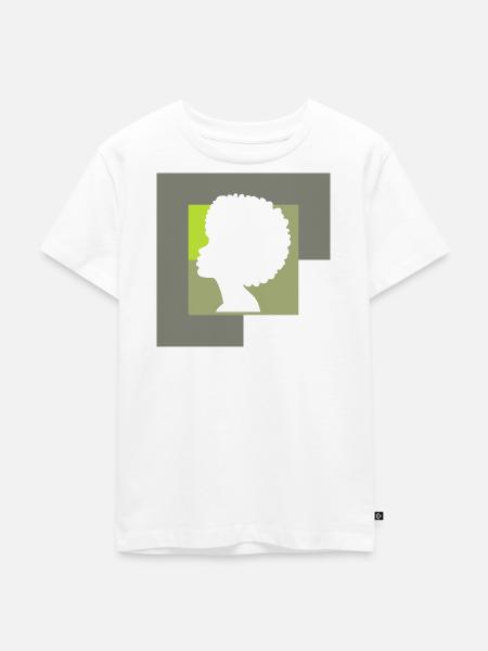 Soul Afro 70s - Kinder Premium Bio T-Shirt - Weiß