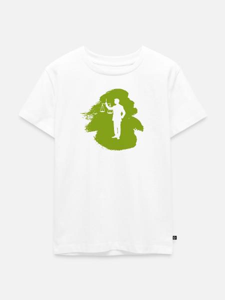 Gericht Behandlung - Kinder Premium Bio T-Shirt - Weiß