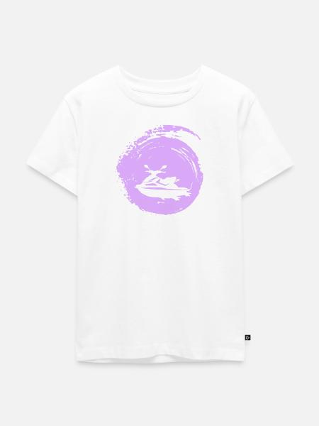 Jetski Motorboot - Kinder Premium Bio T-Shirt - Weiß