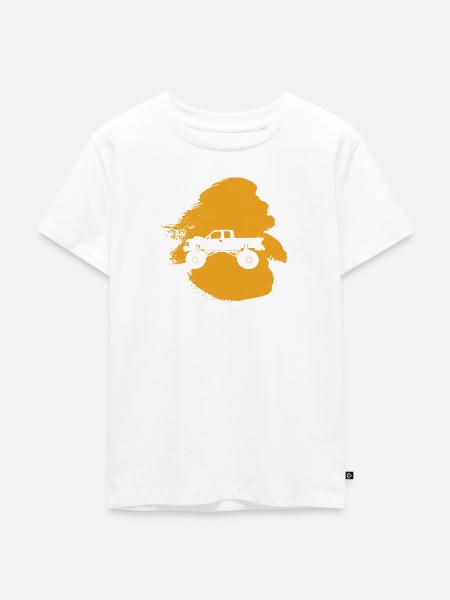 Reifen Monstertruck - Kinder Premium Bio T-Shirt - Weiß